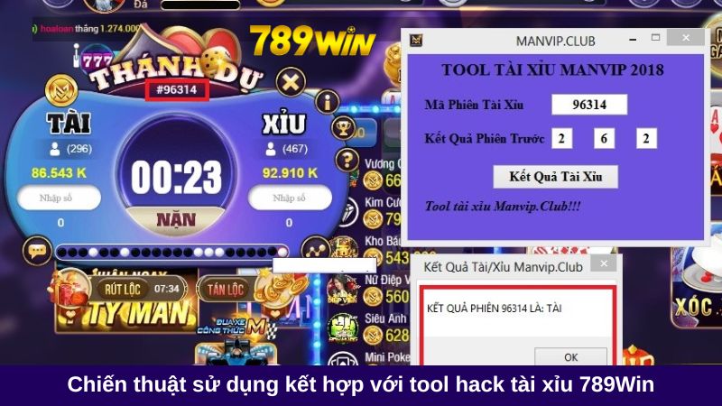 Chiến thuật sử dụng kết hợp với tool hack tài xỉu 789Win